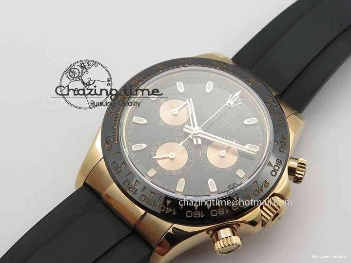 0511 Daytona 116515 Noob 1:1 Best Edition Black RG Dial On Black Rubber Strap A7750 (Free Extra Strap) ZipUp 3743